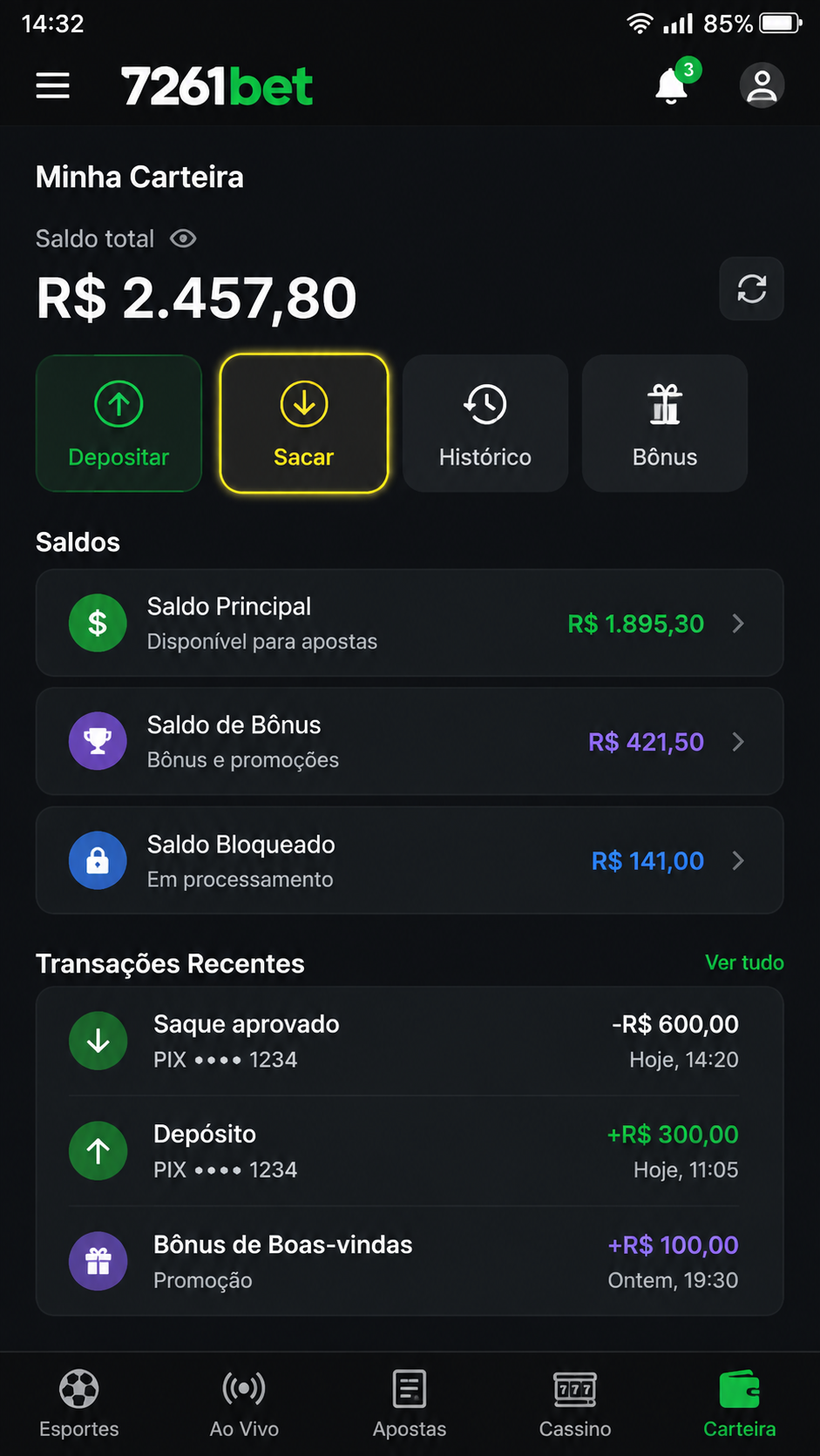 7261bet screenshot