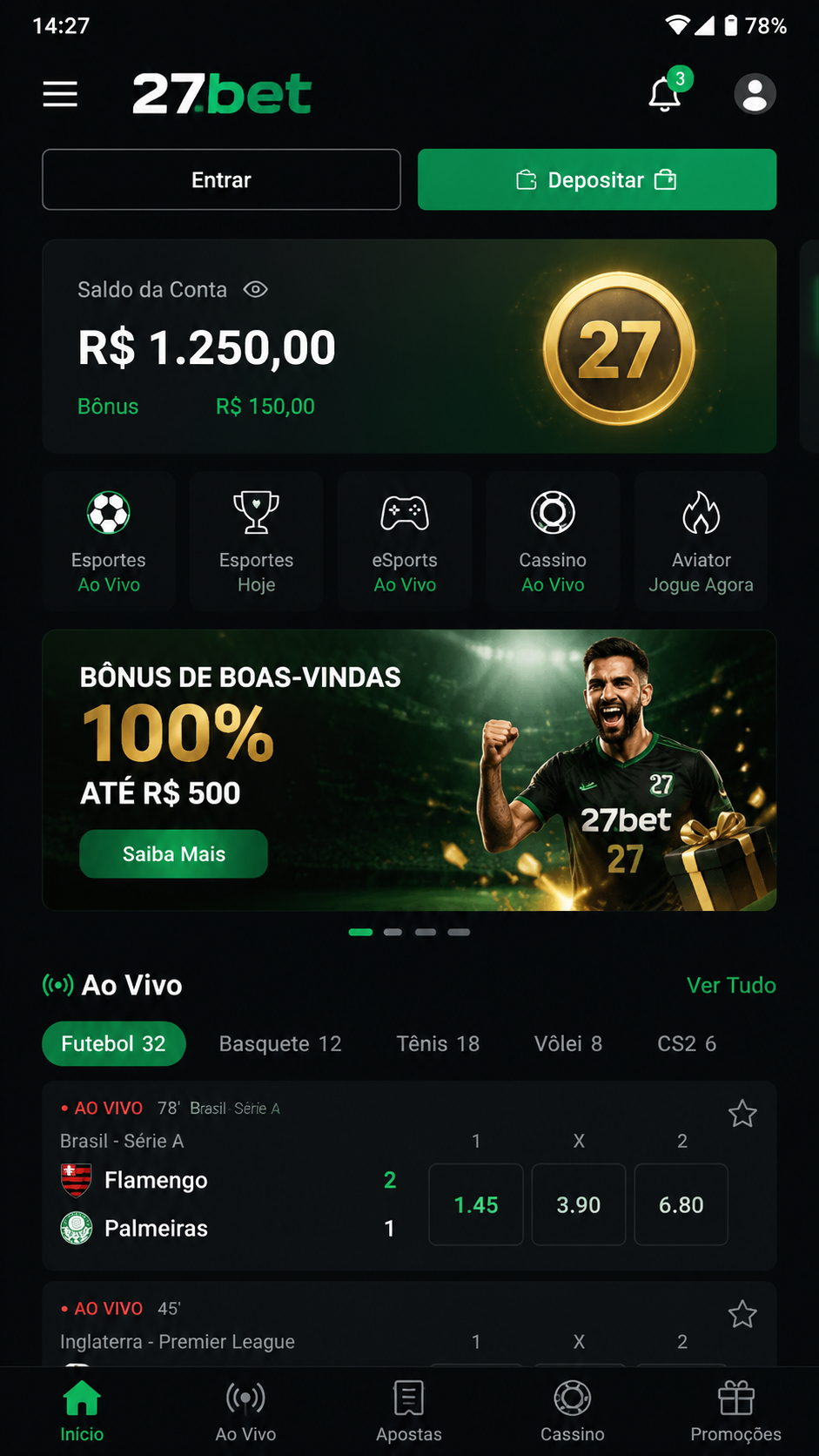 27bet screenshot