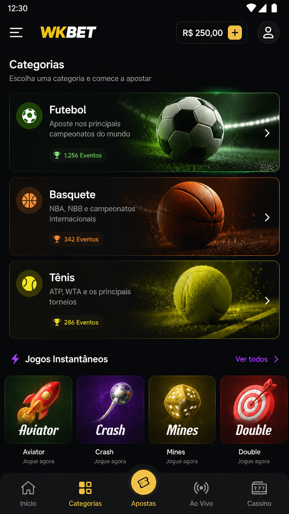 wkbet screenshot