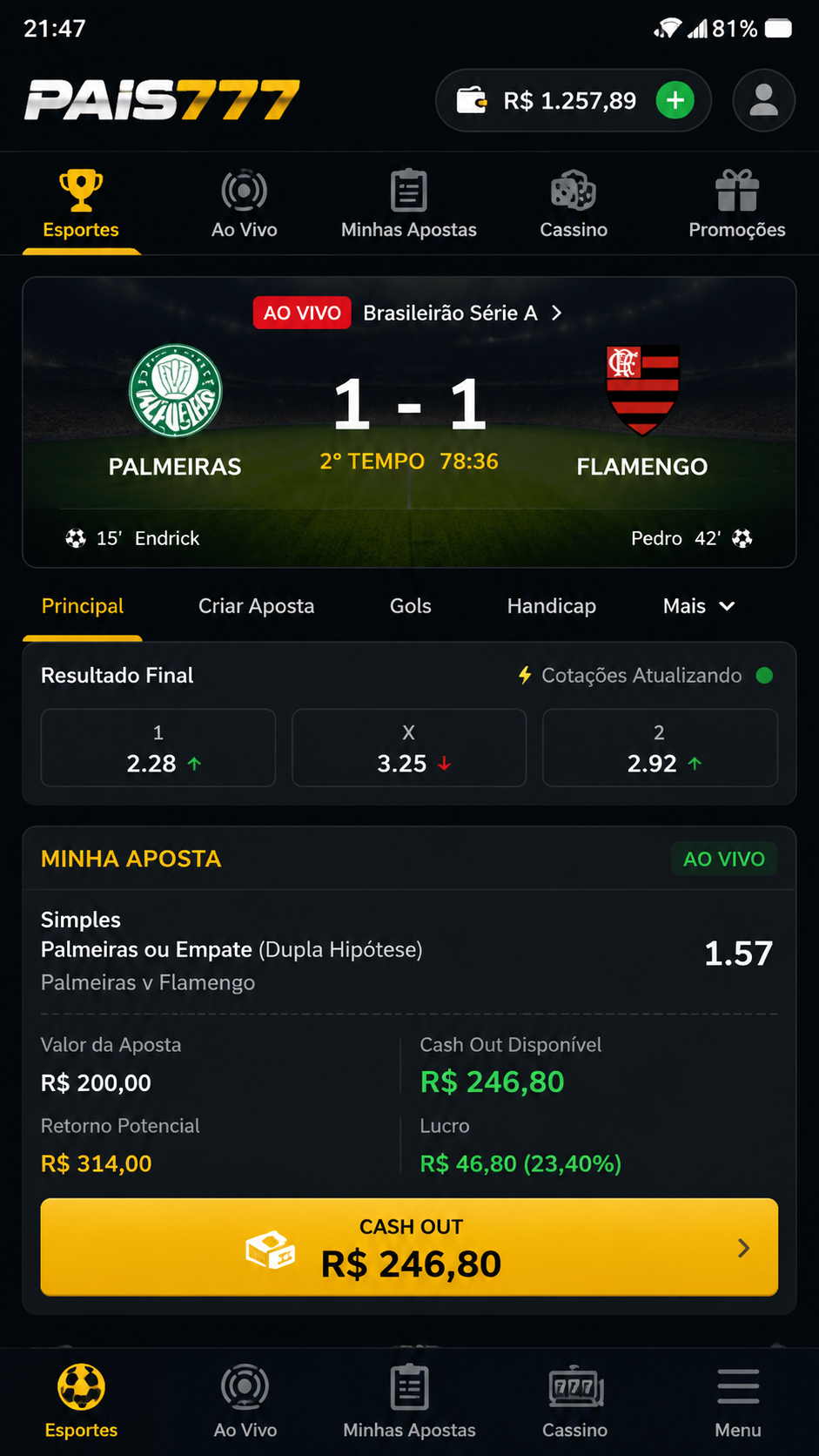 pais777 screenshot
