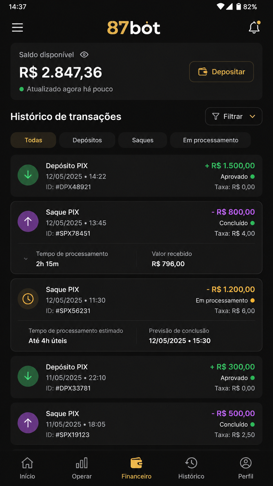 87bot screenshot